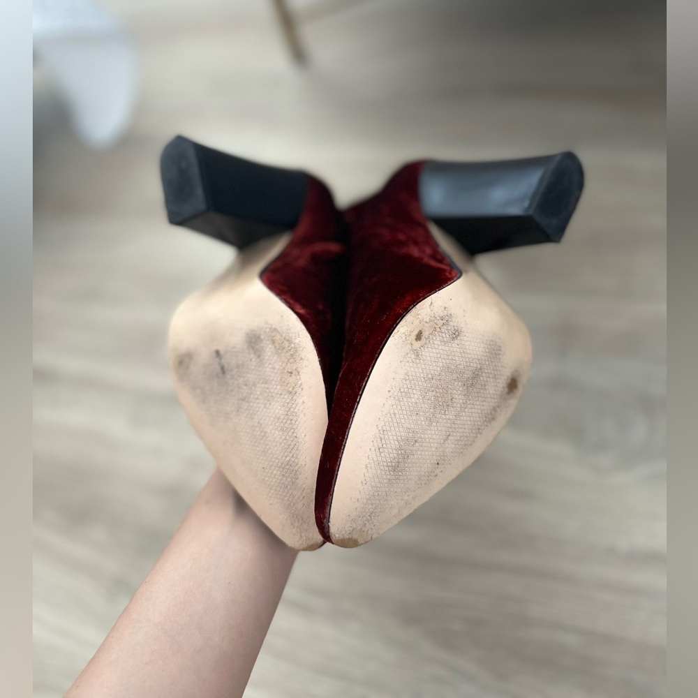 Zara velvet booties,Size 8, EU 39 - Picture 6 of 6